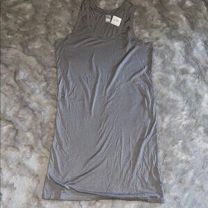 Alternative NWT Gray Modal Blend Sleep Tank Nightie Dress Size Small